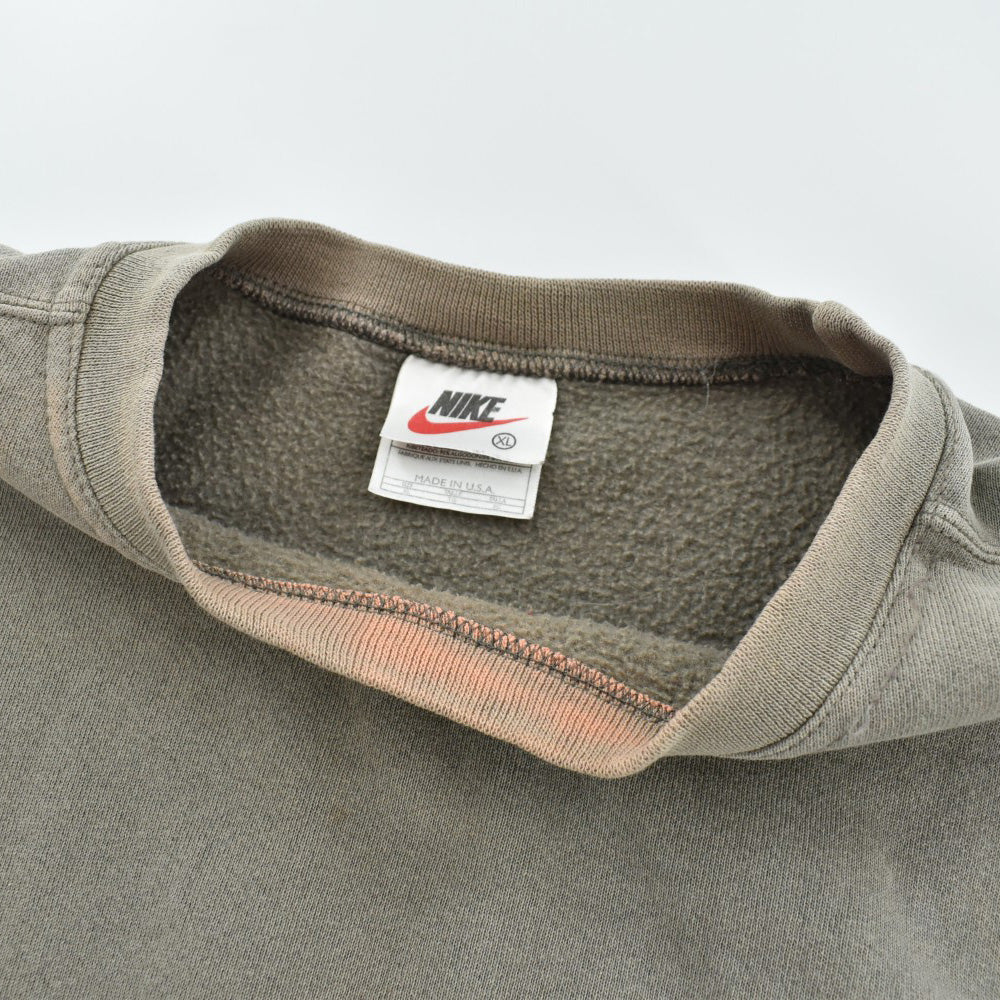 90's NIKE 刺繍ロゴ スモールスウッシュ フェード スウェット USA製 260814H