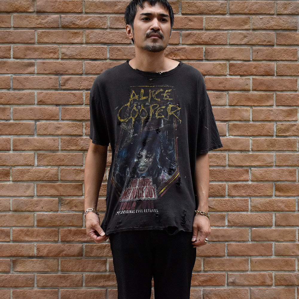 Y2K ボロ！ Alice Cooper “No More Mr. Nice Guy” Tour ロック Tシャツ 250717H