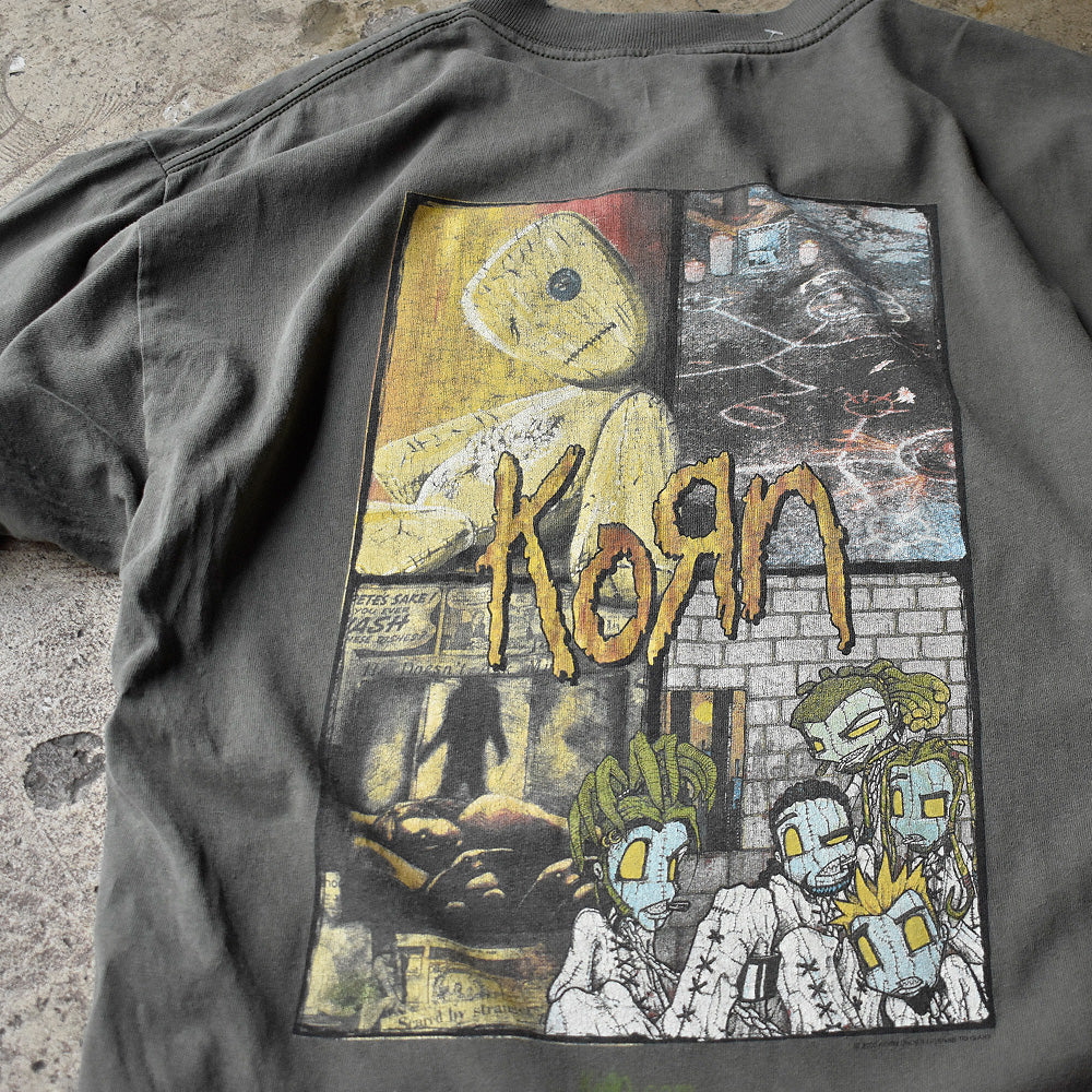 コーン Issues EVERYBODY'S GOT iSSUES メッセージ Tシャツ 2000年 オリーブ 古着