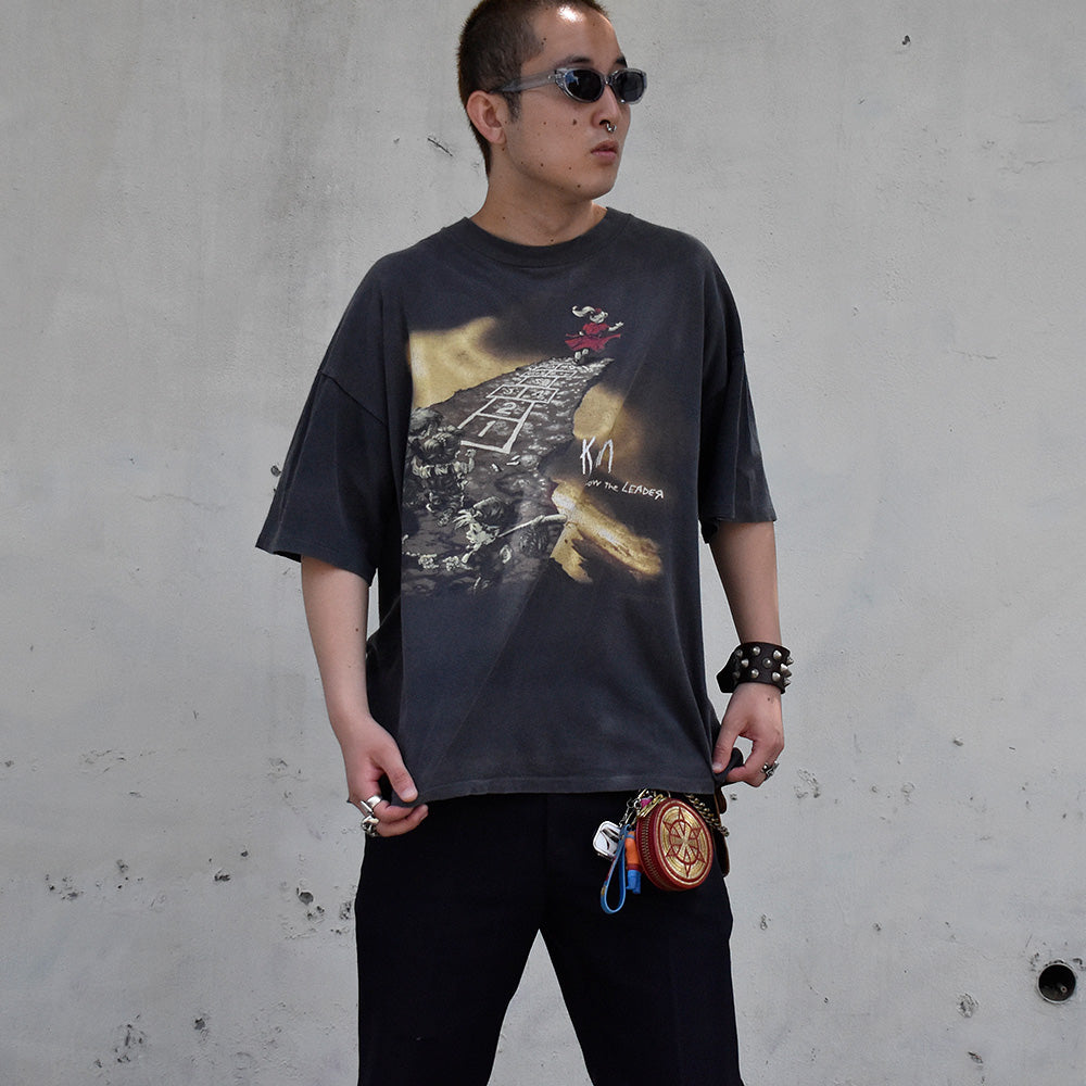 90's Korn “Follow the Leader” ロック Tシャツ 250719