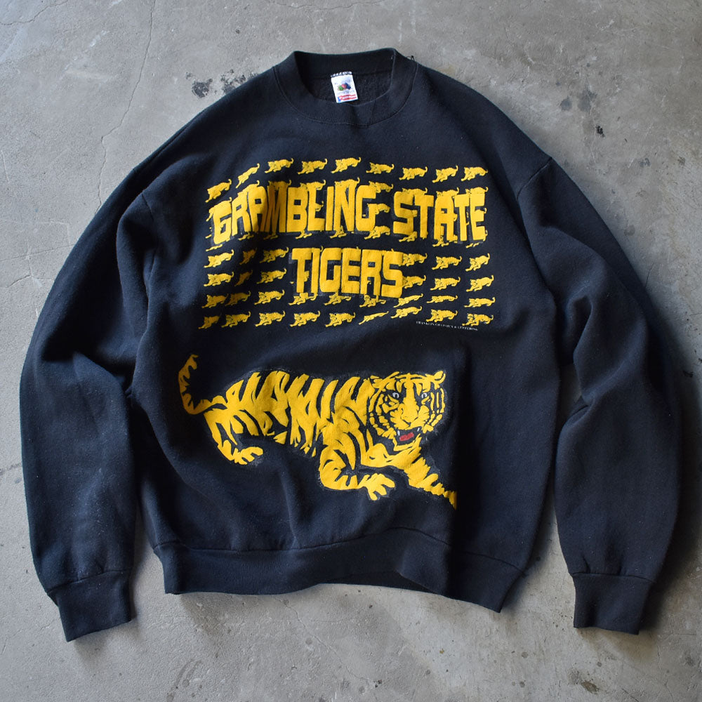 90’s FRUIT OF THE LOOM “GRAMBLING STATE TIGERS” スウェット USA製 231017H