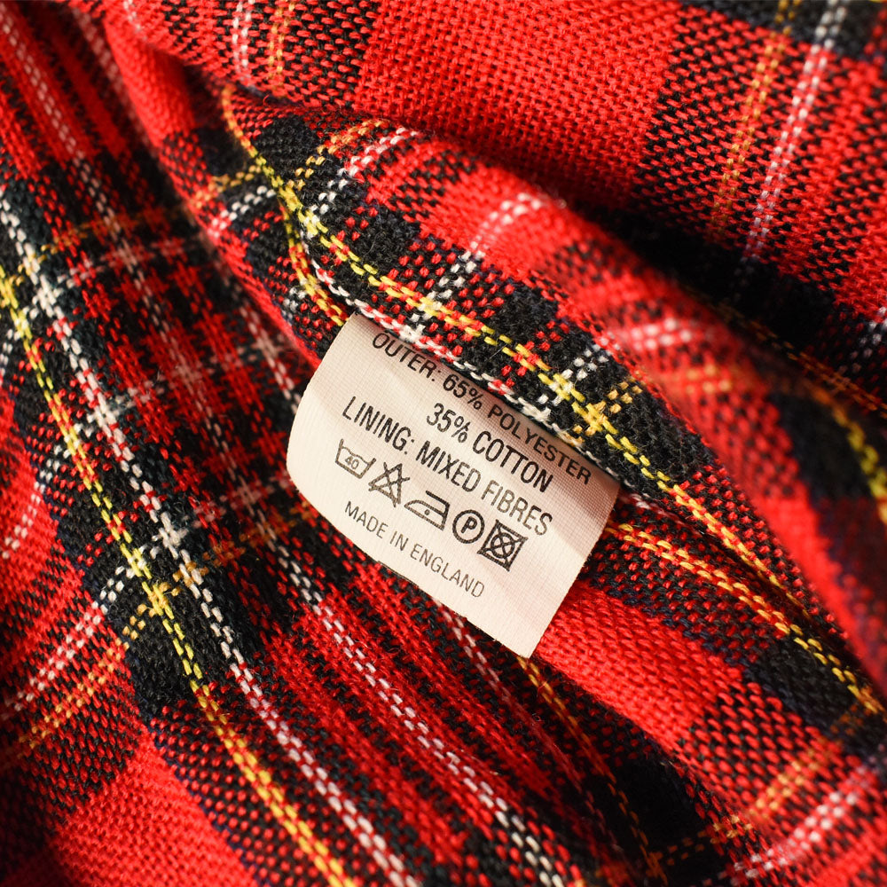 90's~Made in England Harrington Jacket ブラック×タータンチェックライナー 250930H