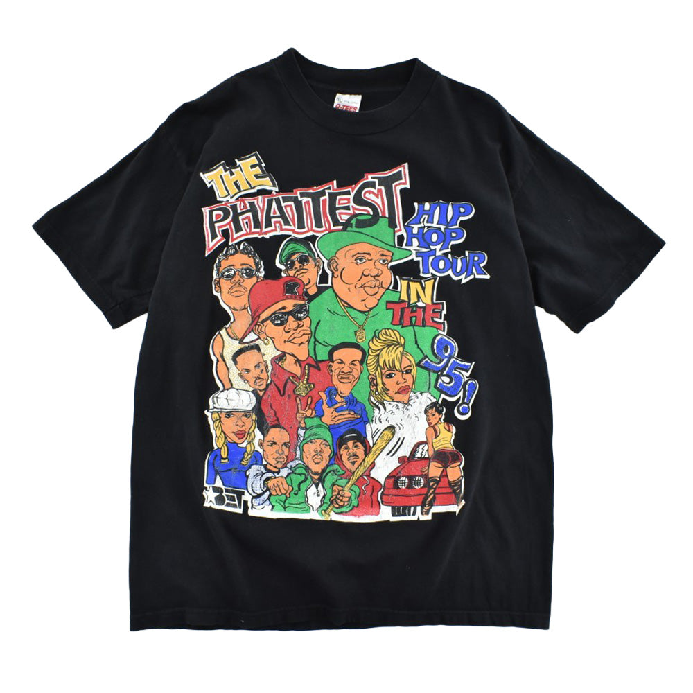 90's BET "The Phattest Hip Hop Tour In The '95" Notorious B.I.G. ラップ ロックT USA製 260728H