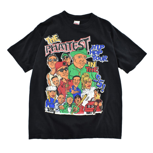 90's BET "The Phattest Hip Hop Tour In The '95" Notorious B.I.G. ラップ ロックT USA製 260728H