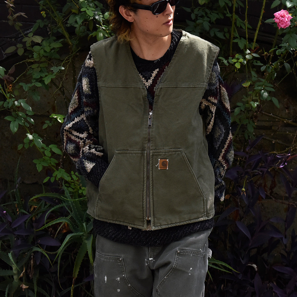 Y2K Carhartt ダックベスト ボアライナー 230915H