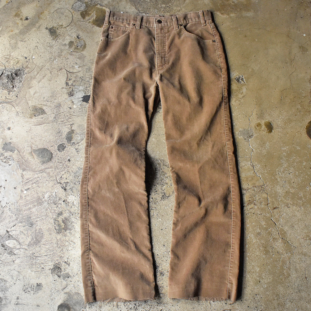 80's Levi's “Movin' On” ベロアフレアパンツ 231227H