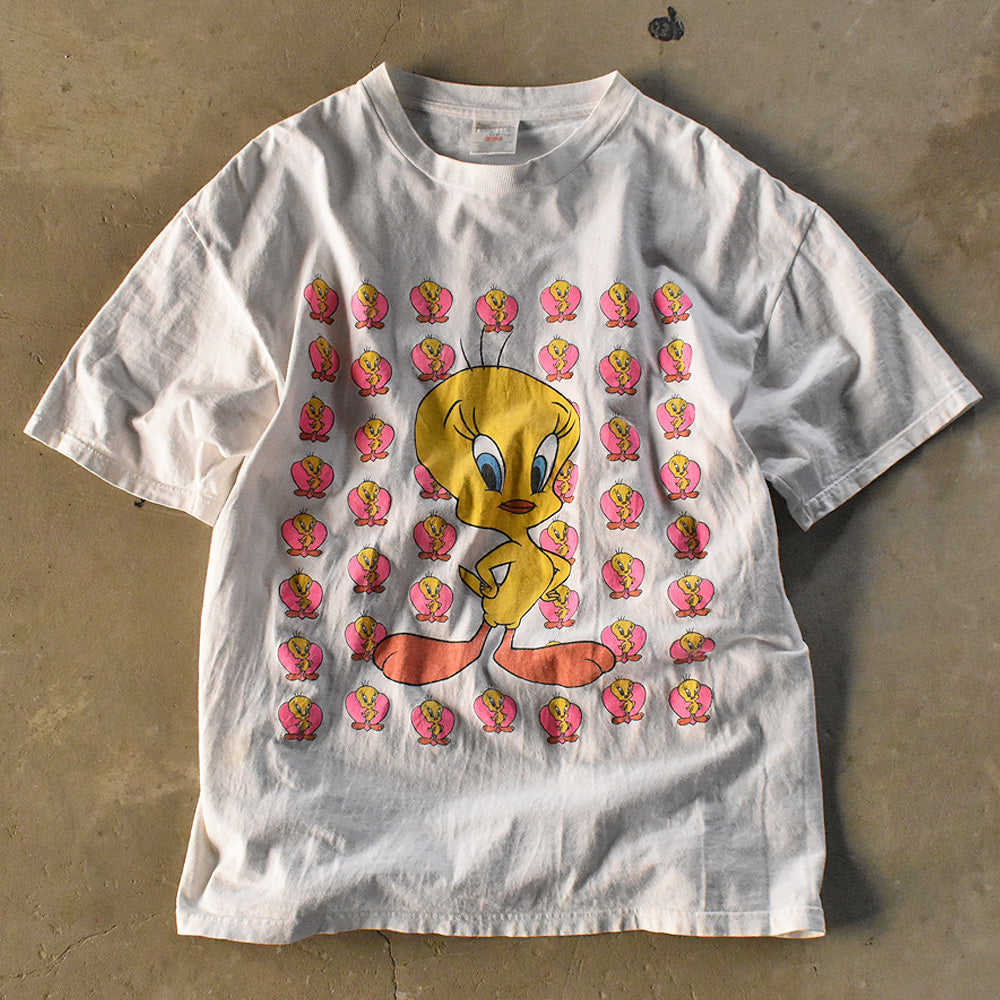90's Looney Tunes ”TWEETY” Tシャツ 240318