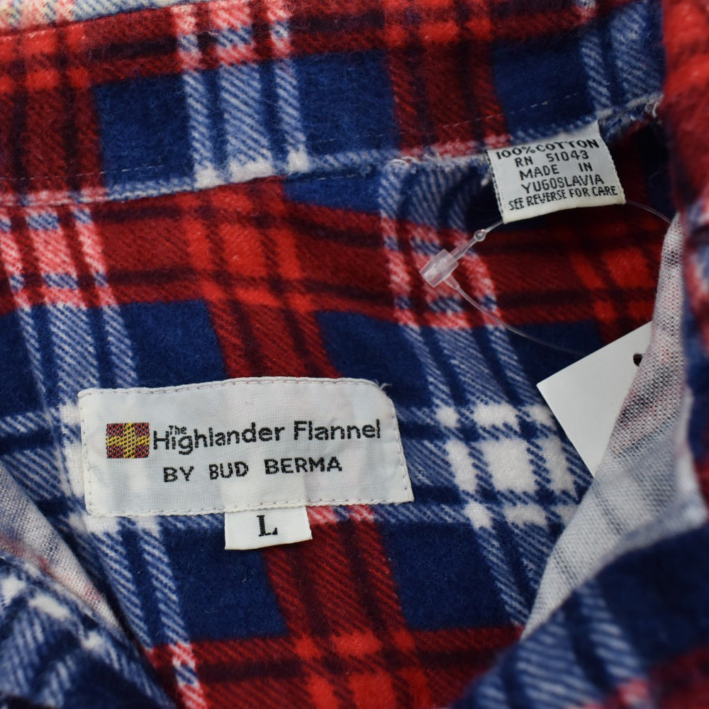80's Highlander Flannel BY BUD BERMA ライトネルシャツ 260206H