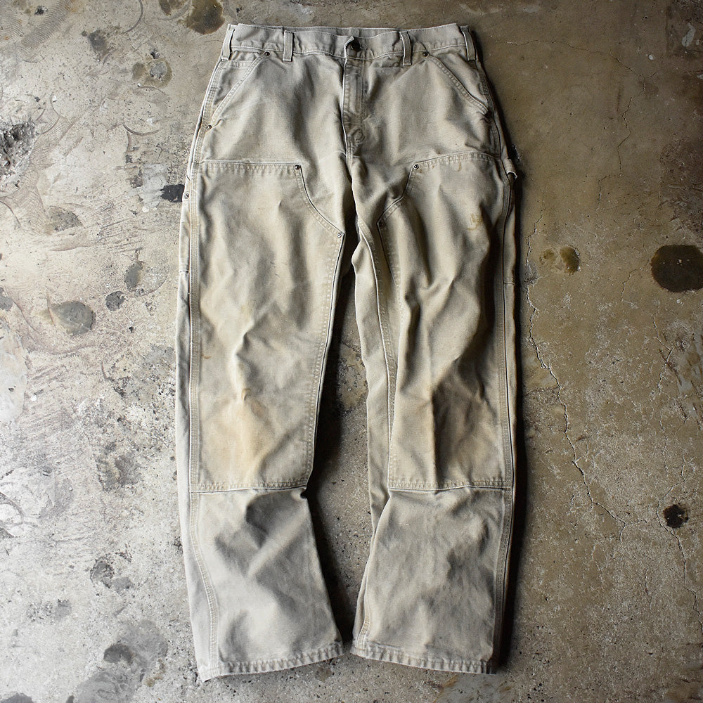 カーハート ダブルニー ダック ペインターパンツ 2008年 タン 古着