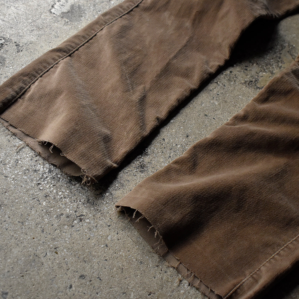 80's Levi's “Movin' On” ベロアフレアパンツ 231227H