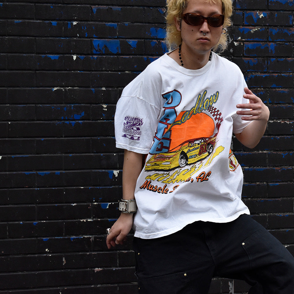 90's マルチプリント！ Racing Tシャツ 240716H