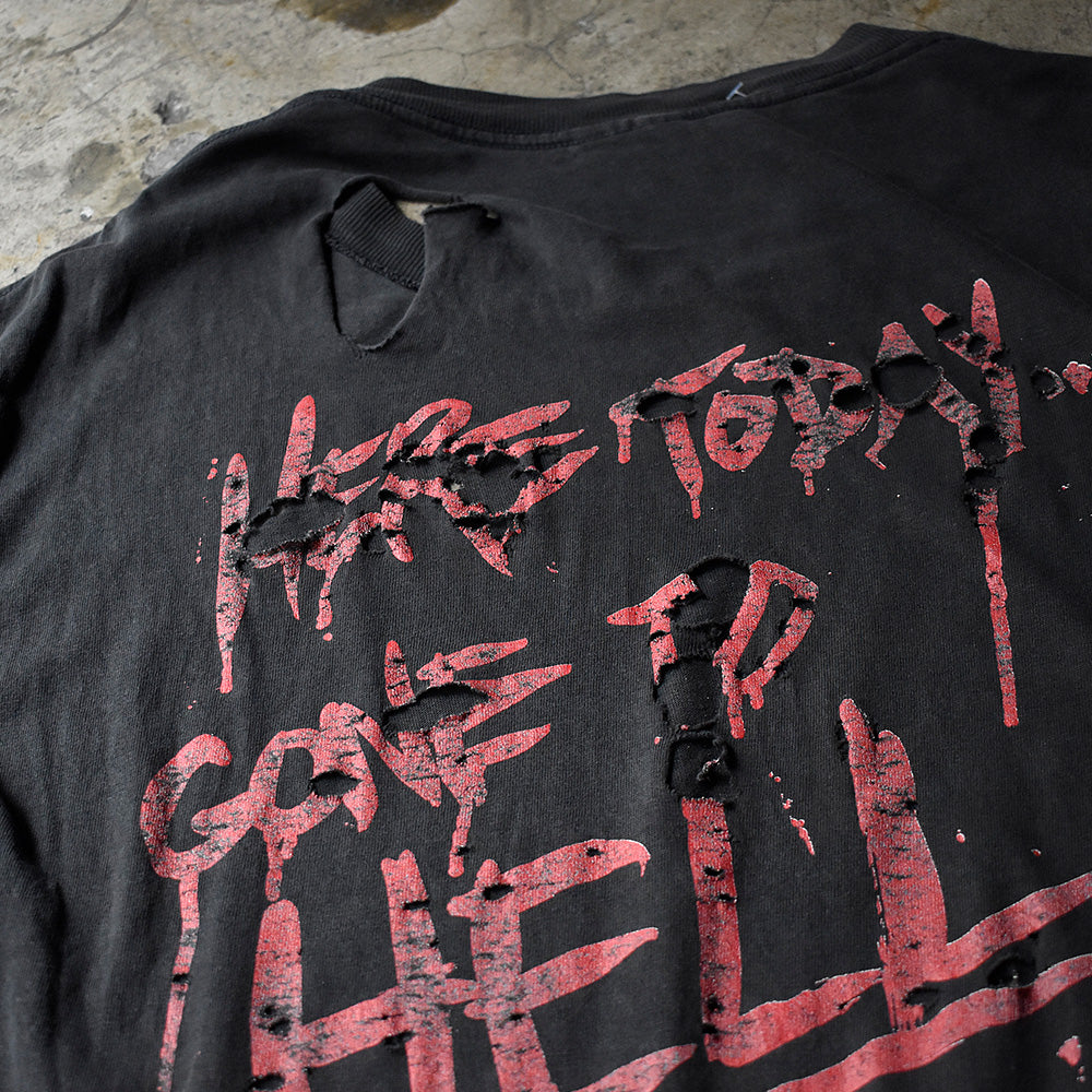90's ダメージ！ GUNS N' ROSES “HERE TODAY GONE TO HELL” Tシャツ 240520H