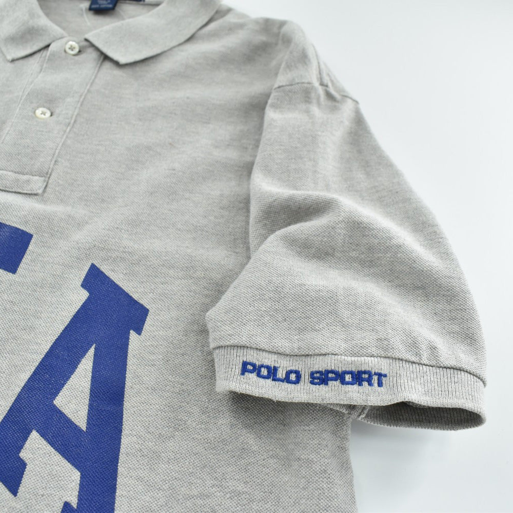 90's POLO SPORT RALPH LAUREN "USA" 鹿の子 ポロシャツ 260410H