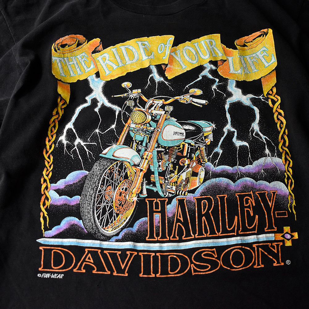 90's Harley-Davidson “The Ride of Your Life” サンダー！Tシャツ USA製 250624H