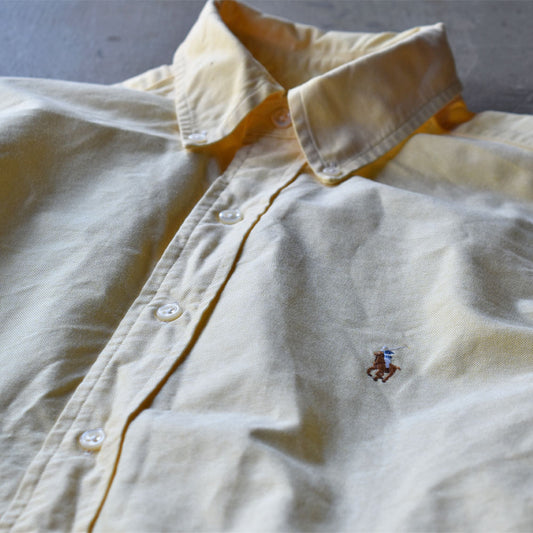 90's Ralph Lauren/ラルフ ローレン “YARMOUTH” レモンイエロー ボタンダウンシャツ 230607