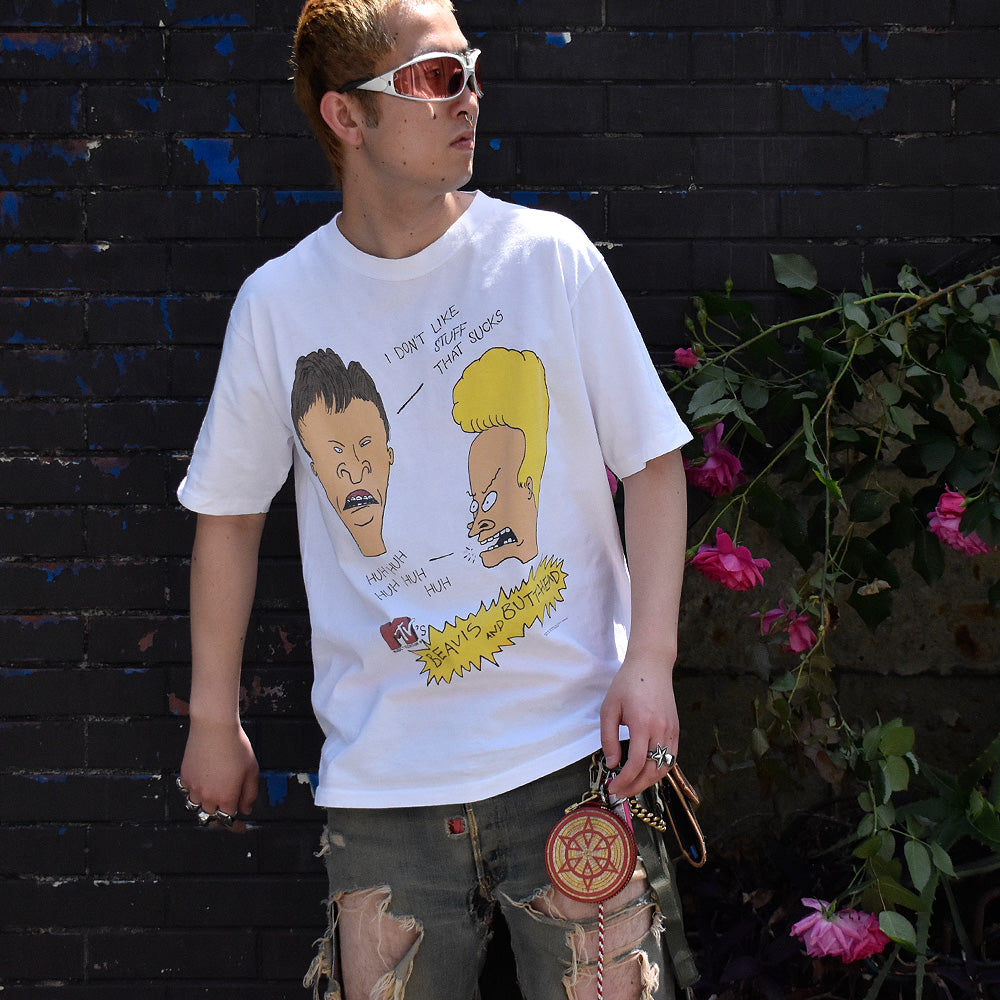 90's MTV “Beavis and Butt-Head“ Tシャツ USA製 250504H