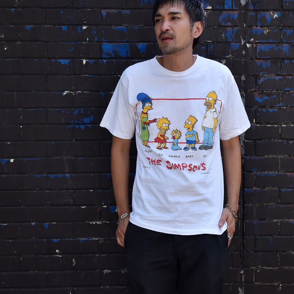 90's The Simpsons "FAMILY" 海外アニメ キャラ Tシャツ 250723H