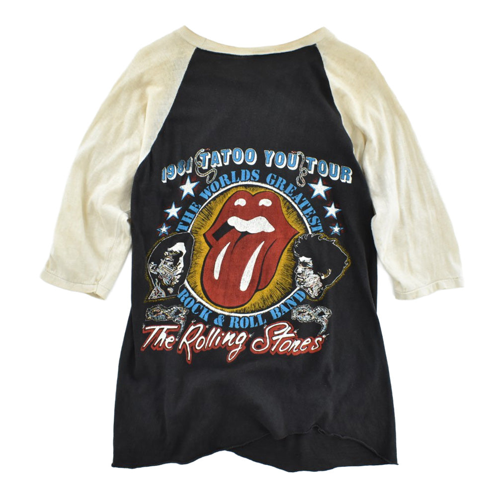 80's The Rolling Stones "1981 US Tour / Tattoo You" ラグラン ロックTシャツ 260710H