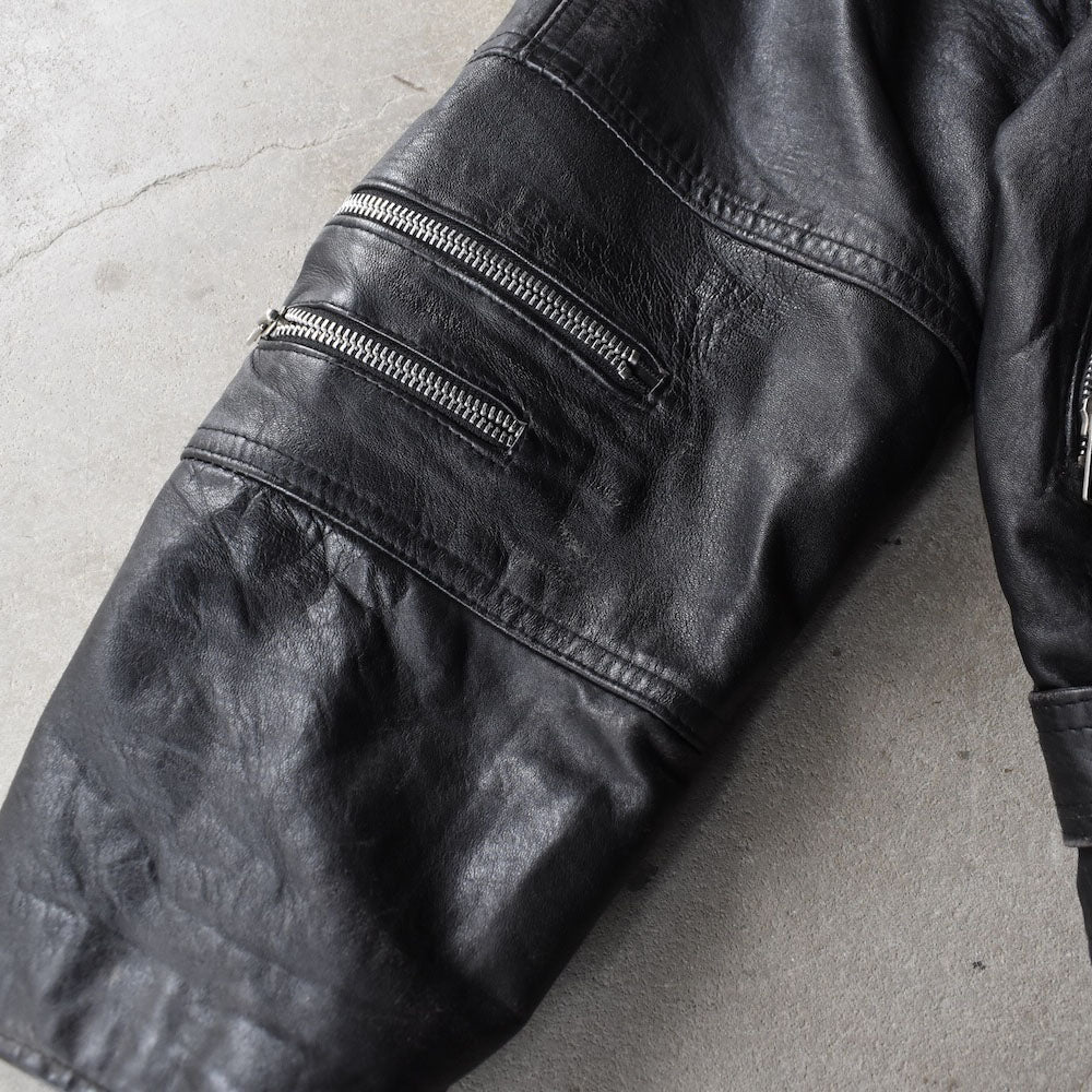 80’s Jordano ダブルジップ レザージャケット 251104H