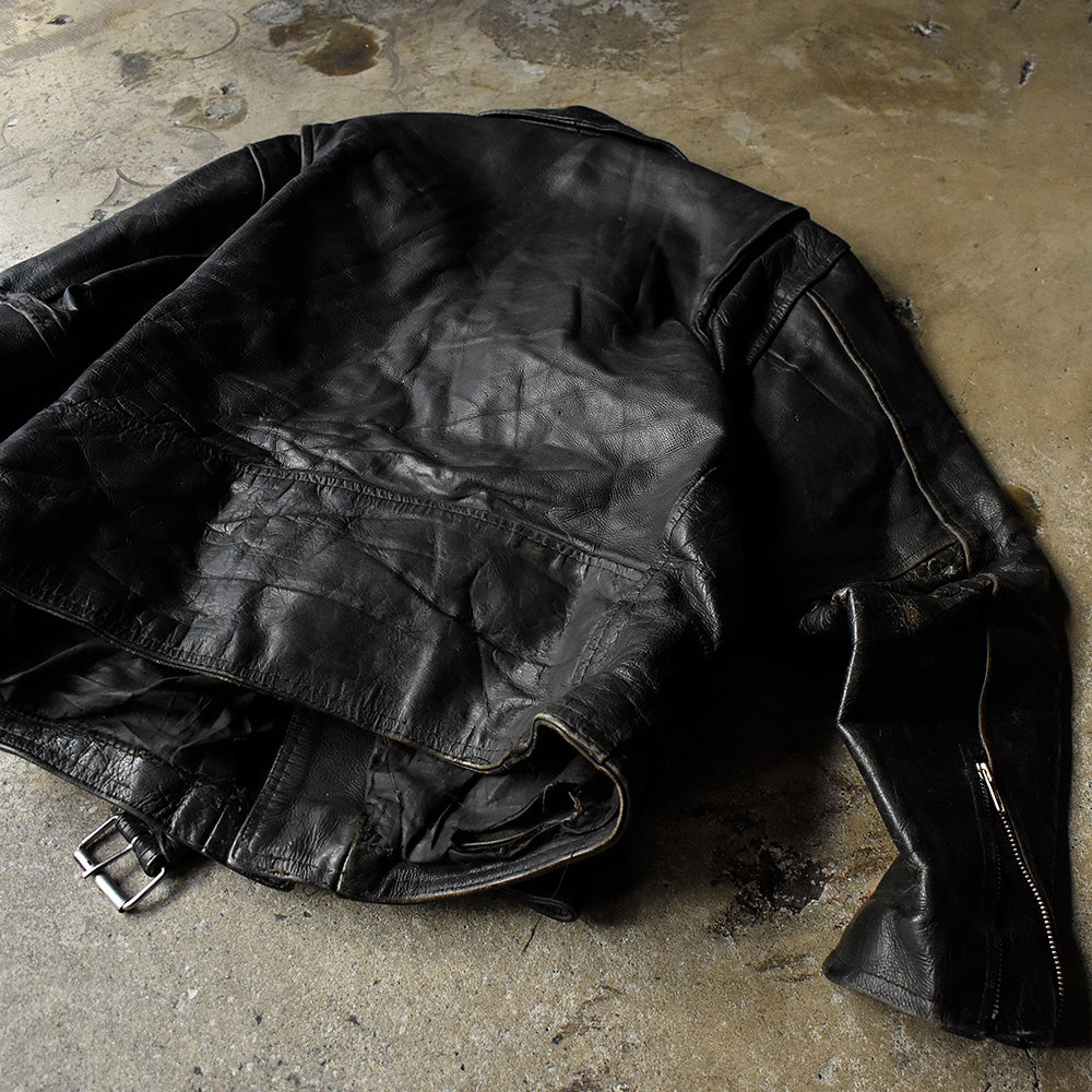 80's LEATHER 2000 ライダース レザージャケット 231204H