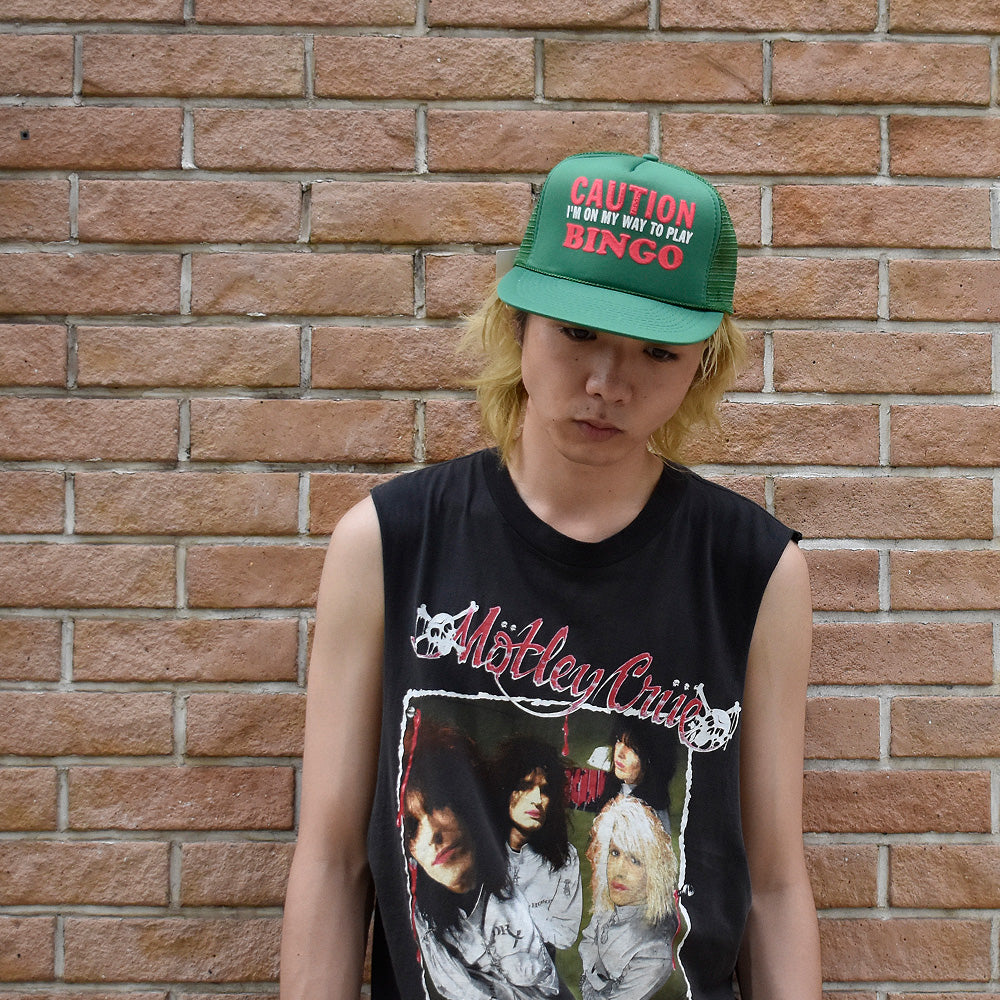 90's デッドストック “CAUTION I'M ON MY WAY TO PLAY BINGO ” メッシュキャップ 250711H