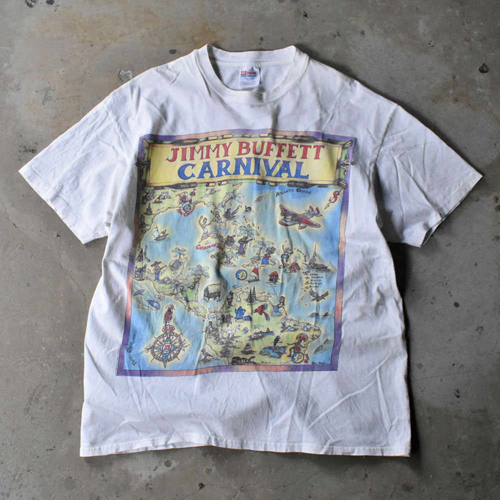 90’s Jimmy Buffett ”CARNIVAL TOUR 1998“ バンドTシャツ 240801