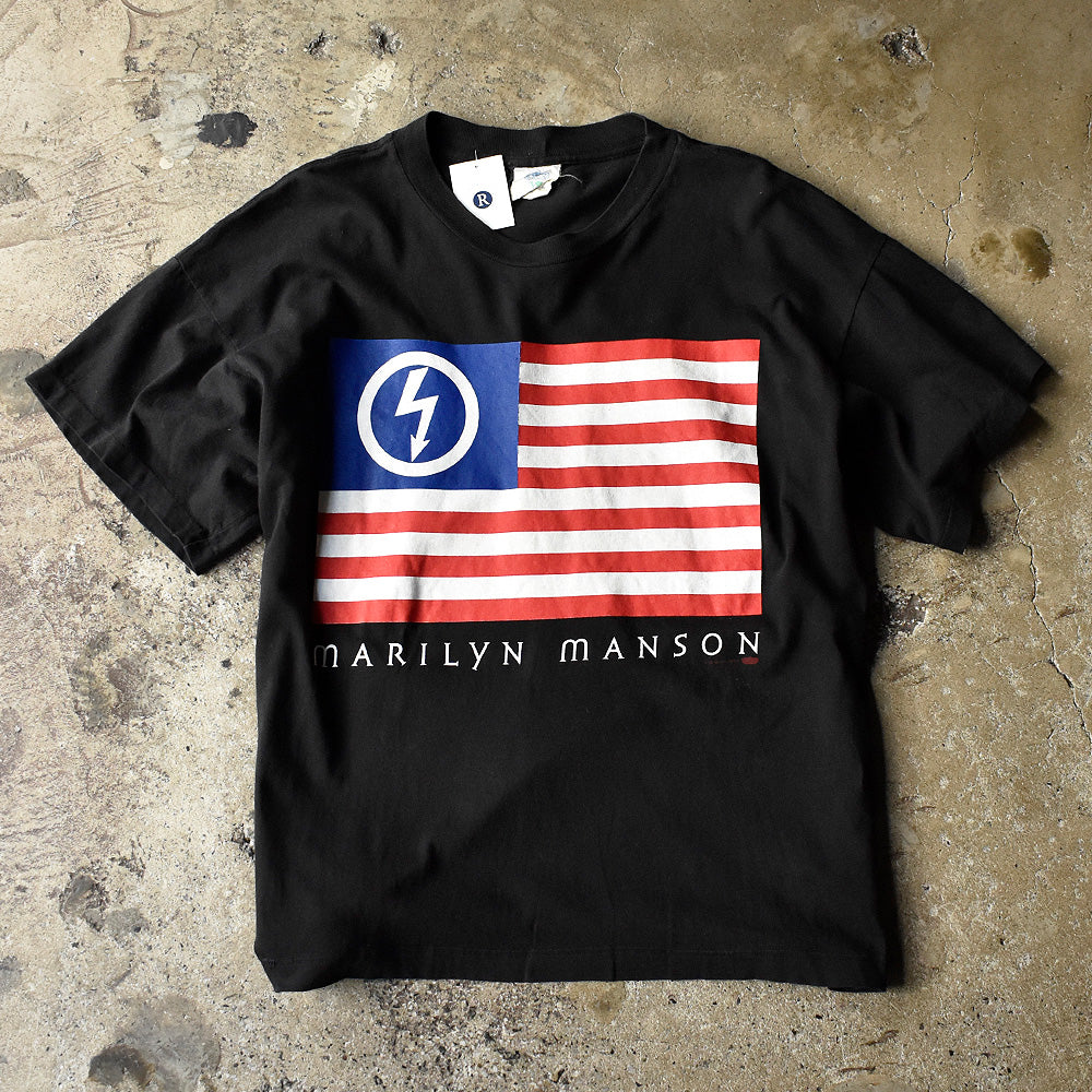 90's Marilyn Manson “AMERICAN BY BIRTH ANTI CHRIST BY CHOICE” Tシャツ 241015H