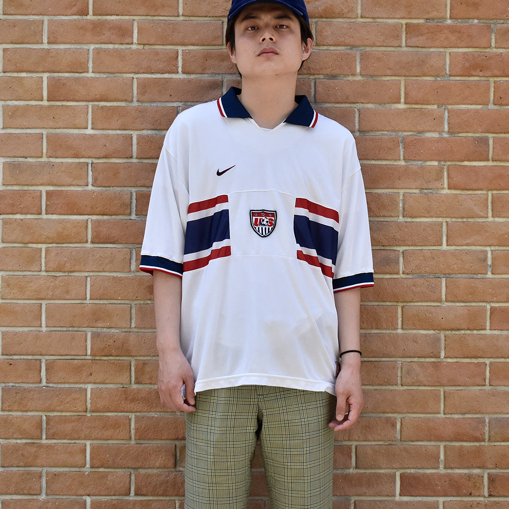 90's NIKE “USA代表モデル” フットボール サッカーシャツ USA製 250620H