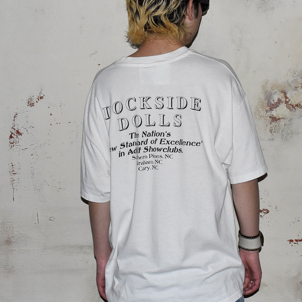 90's “Dock Side Dolls” Adult Show clubs Tシャツ 240331H