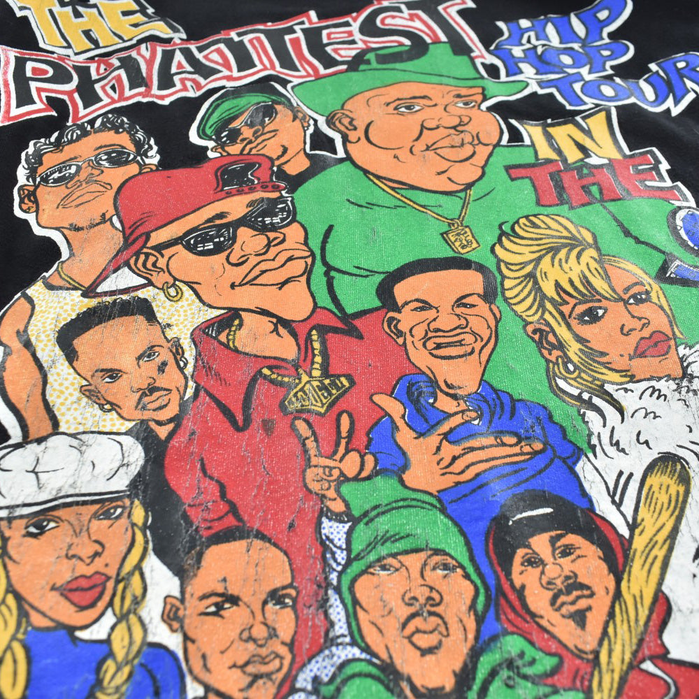 90's BET "The Phattest Hip Hop Tour In The '95" Notorious B.I.G. ラップ ロックT USA製 260728H