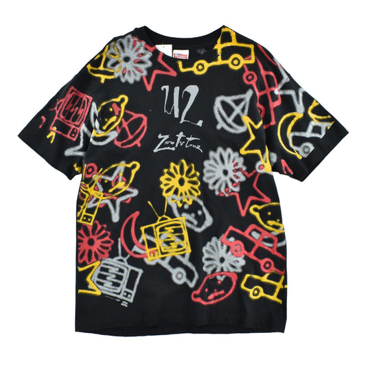 90’s U2 “Zoo TV Tour” AOP ロックTシャツ 260526H