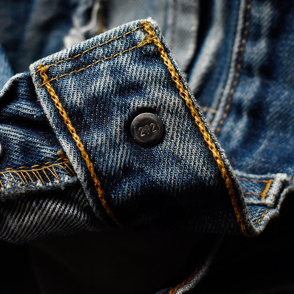 90's～ ヒゲ！ダメージ！ Levi's 501 デニムパンツ Euro製 240318H