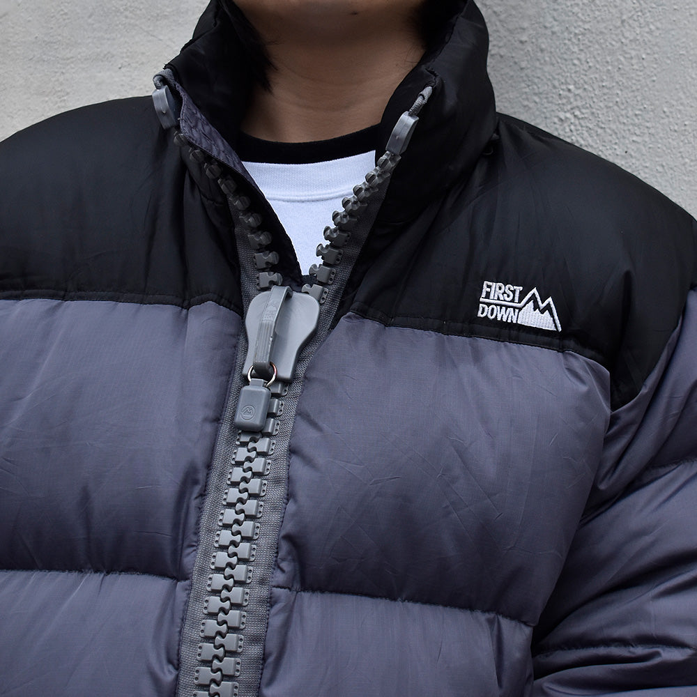 90's FIRST DOWN “BIG Zipper！” ダウンジャケット 231211H