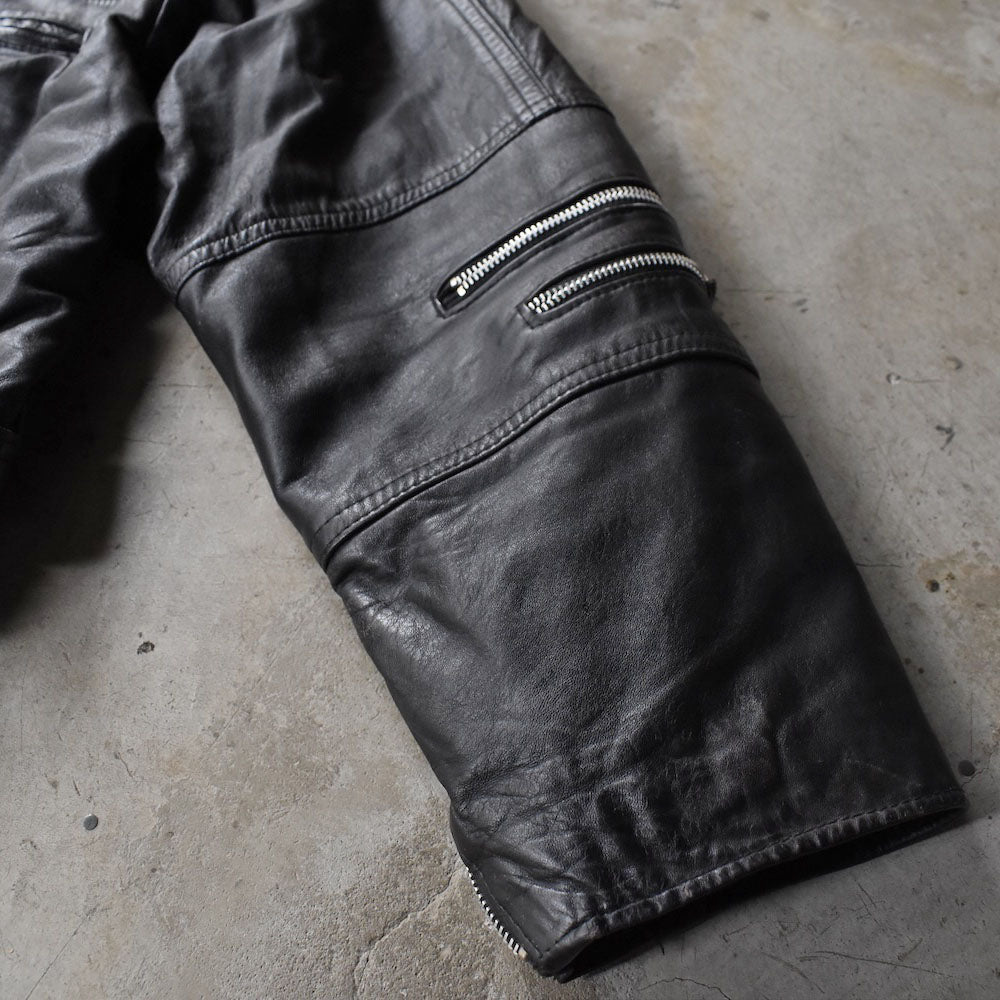 80’s Jordano ダブルジップ レザージャケット 251104H