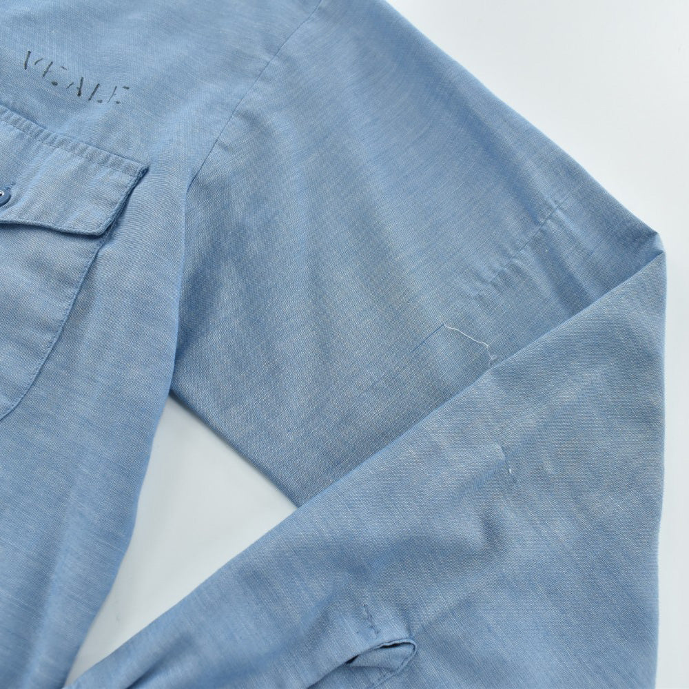 80's U.S.NAVY ステンシル シャンブレー ユーティリティシャツ 261016H