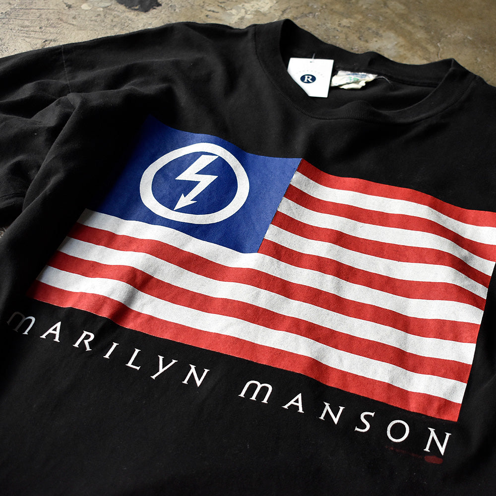 90's Marilyn Manson “AMERICAN BY BIRTH ANTI CHRIST BY CHOICE” Tシャツ 241015H