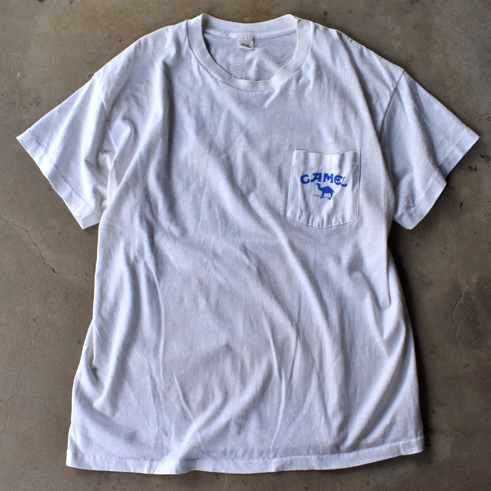 90’s CAMEL "A PACK OF CAMELS" ポケットTシャツ USA製 240321