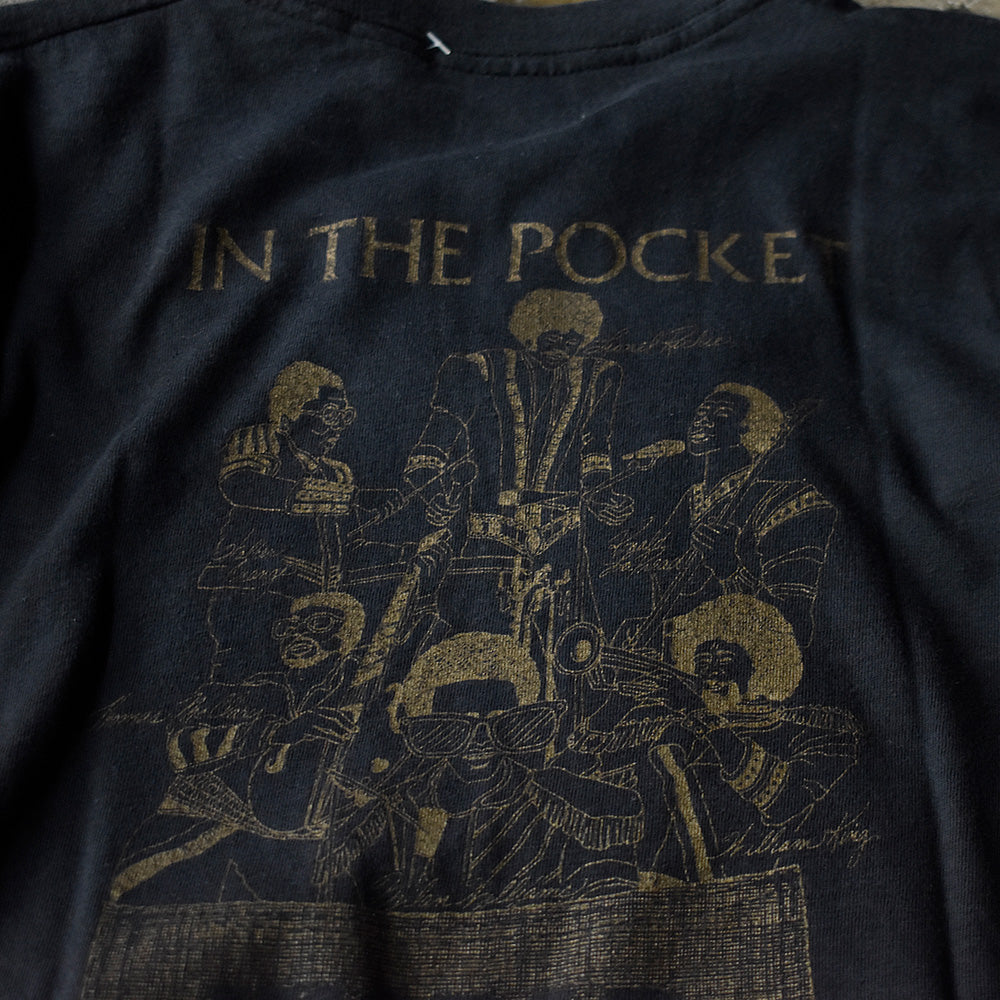 80's Commodores “In the Pocket” World Tour ファンク Tシャツ 250808H