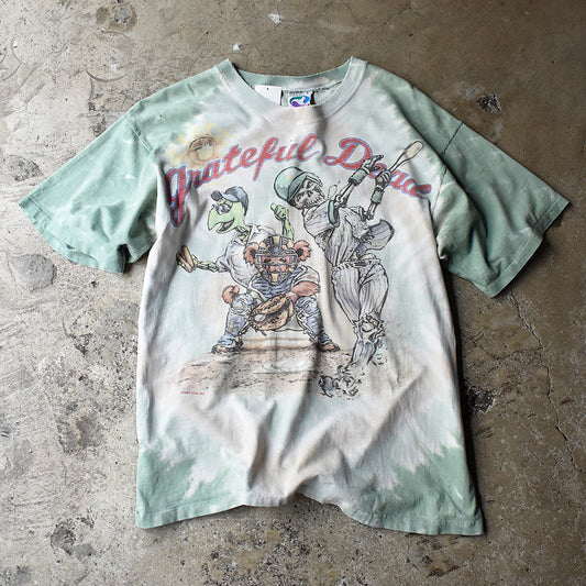 90's LIQUID BLUE / Grateful Dead "Steal Your Base” タイダイ ロック Tシャツ 240620H
