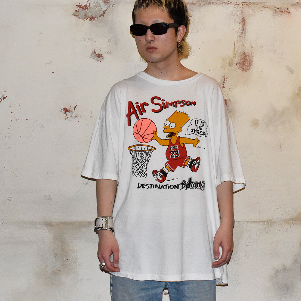 90's ブートレグ BART “Air Simpson” Tシャツ 240331H