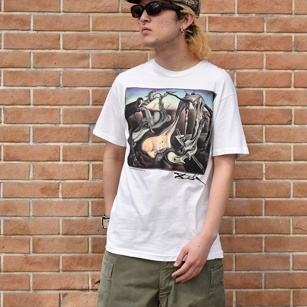 90's Salvador Dalí “Spider of the Evening” art Tシャツ USA製 240314H