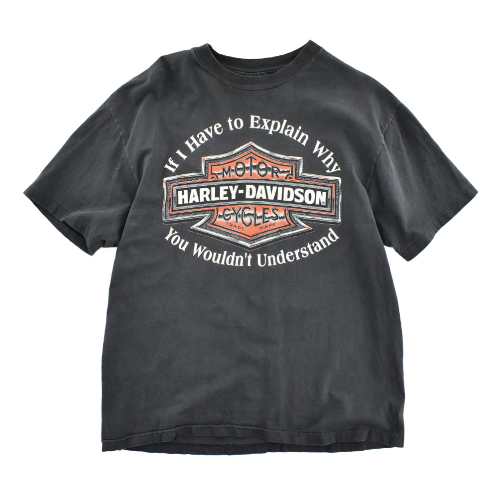 90's HARLEY-DAVIDSON "If I Have to Explain" ハーレーT USA製 260630H