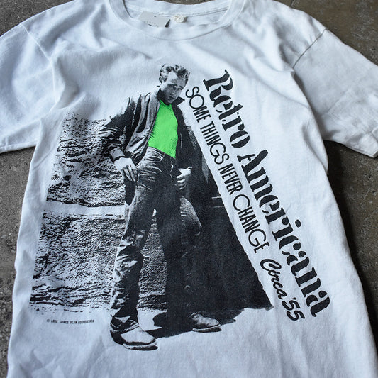 80's James Dean “Retro Americana” James Dean Foundation フォト Tシャツ 250827H