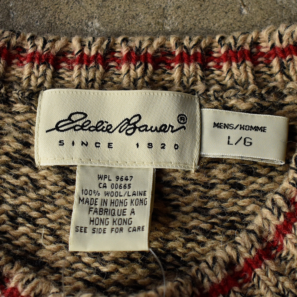 Y2K Eddie Bauer ウールニットセーター 231024H