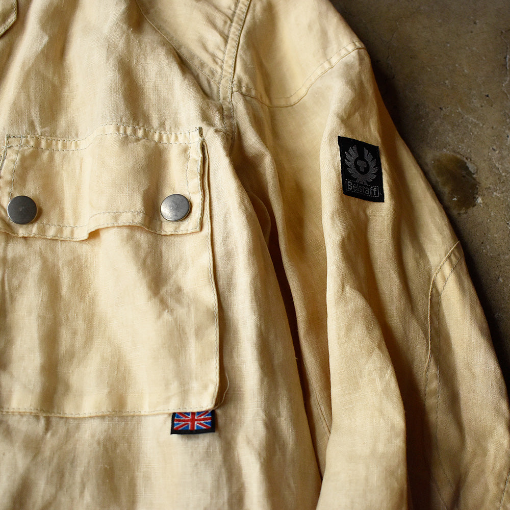 Y2K Belstaff リネン素材！ トライアルマスター モーターサイクル ジャケット 250721H