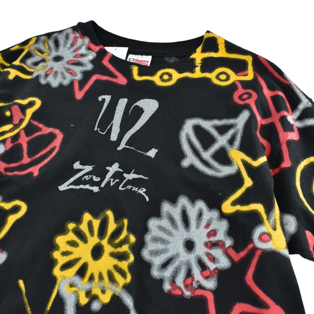 90’s U2 “Zoo TV Tour” AOP ロックTシャツ 260526H