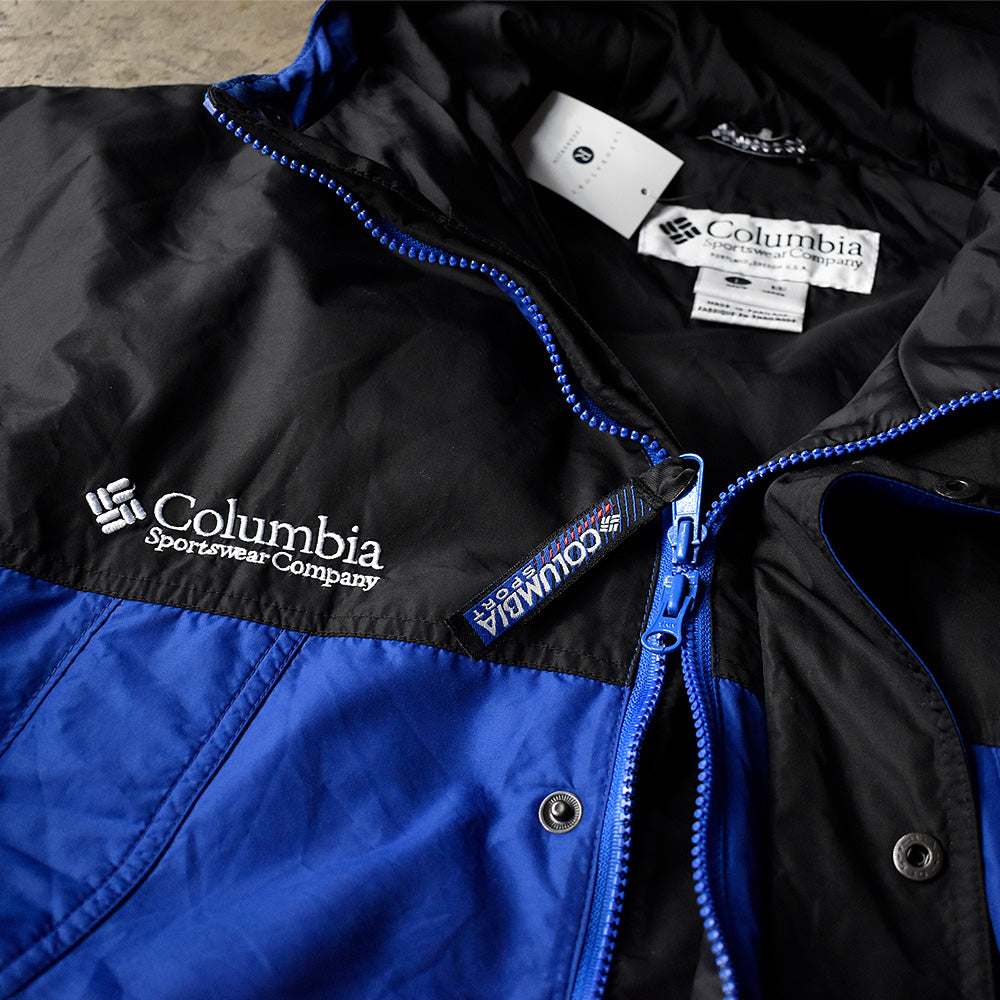 Y2K Columbia フード付き 中綿入り ナイロンジャケット ナイスカラー！ 240213H