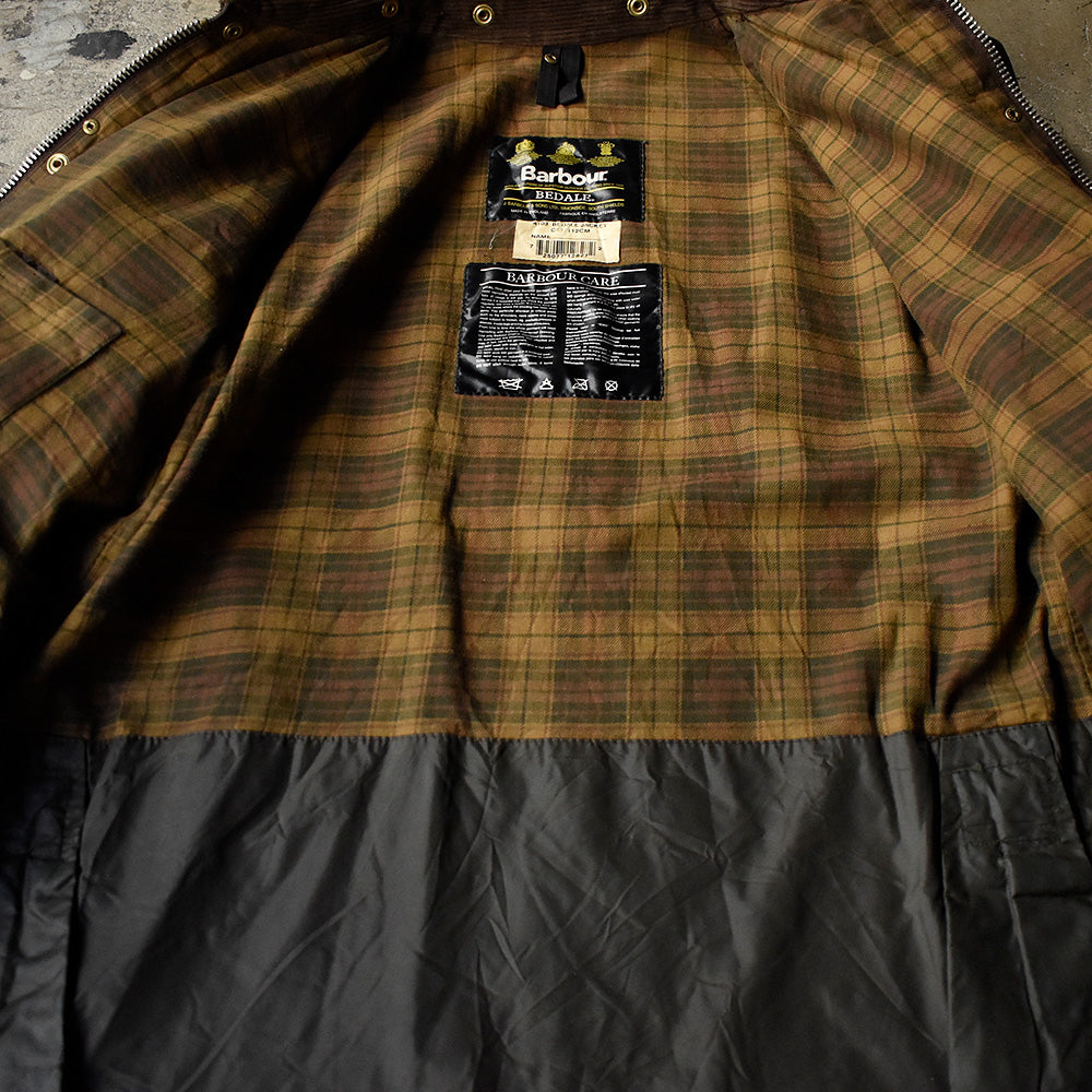 90’s Barbour “BEDALE“ オイルドジャケット 旧3ワラント イングランド製 250117H