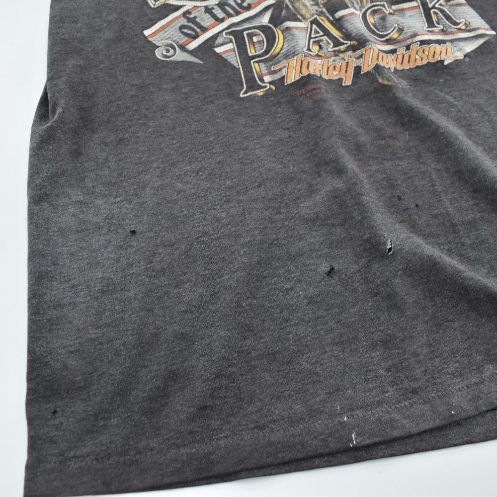90's Harley-Davidson/3D EMBLEM "Leader of the Pack" ハーレーT 260703H