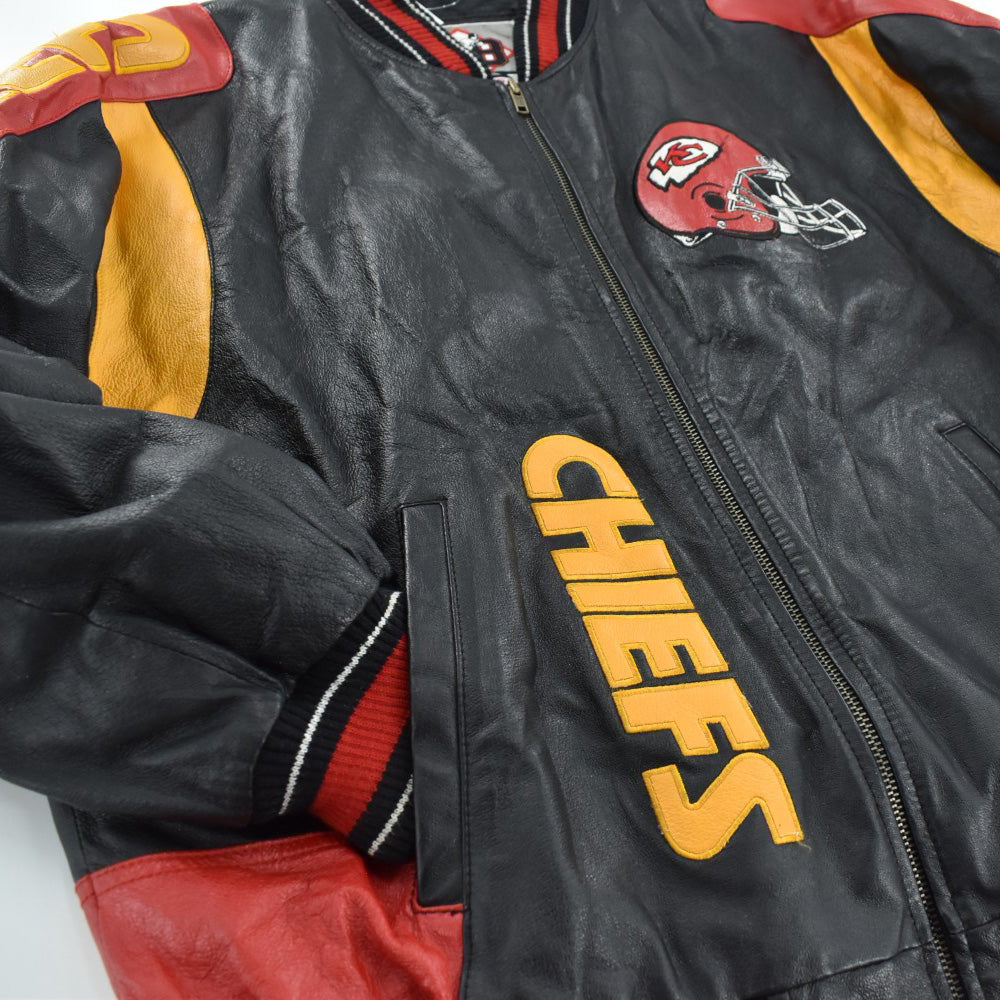 90’s 58 SPORTS NFL "Kansas City Chiefs" レザージャケット 261023H